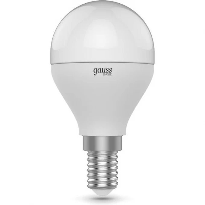 Лампа GAUSS BASIC FILAMENT Шар 4,5W 400LM 4100К Е14 MILKY LED 1/10/50 1055125 Лампа GAUSS BASIC FILAMENT Шар 4,5W 400LM 4100К Е14 MILKY LED 1/10/50 1055125