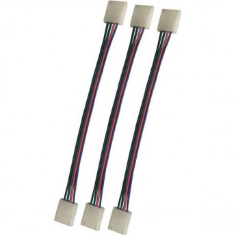 Набор коннекторов GAUSS для светодиодной ленты 10mm RGB с возможностью изгиба 3 шт. в упаковке