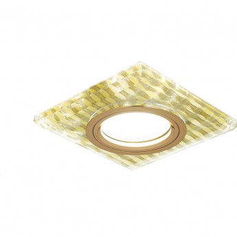 Светильник GAUSS BACKLIGHT BL081 Квадрат. Золотые нити/Золото, Gu5.3, LED 2700K 1/40 Светильник GAUSS BACKLIGHT BL081 Квадрат. Золотые нити/Золото, Gu5.3, LED 2700K 1/40